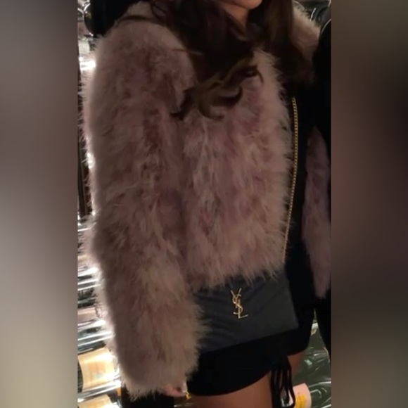 Taupe Faux Fur coat XS - Picture 3 of 4